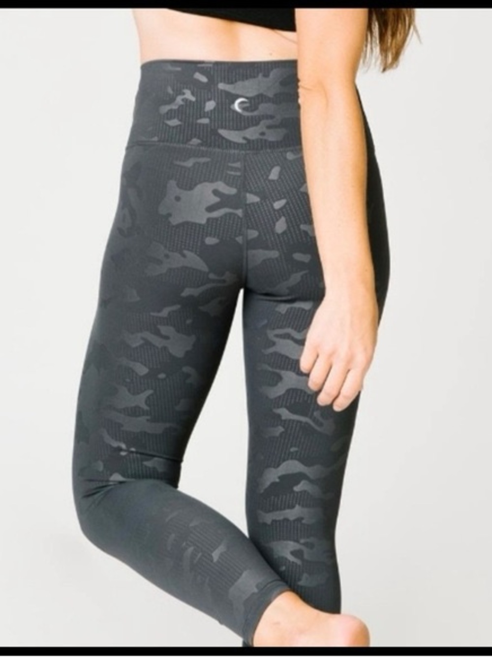 ZYIA Gray Camo High-Rise Leggings